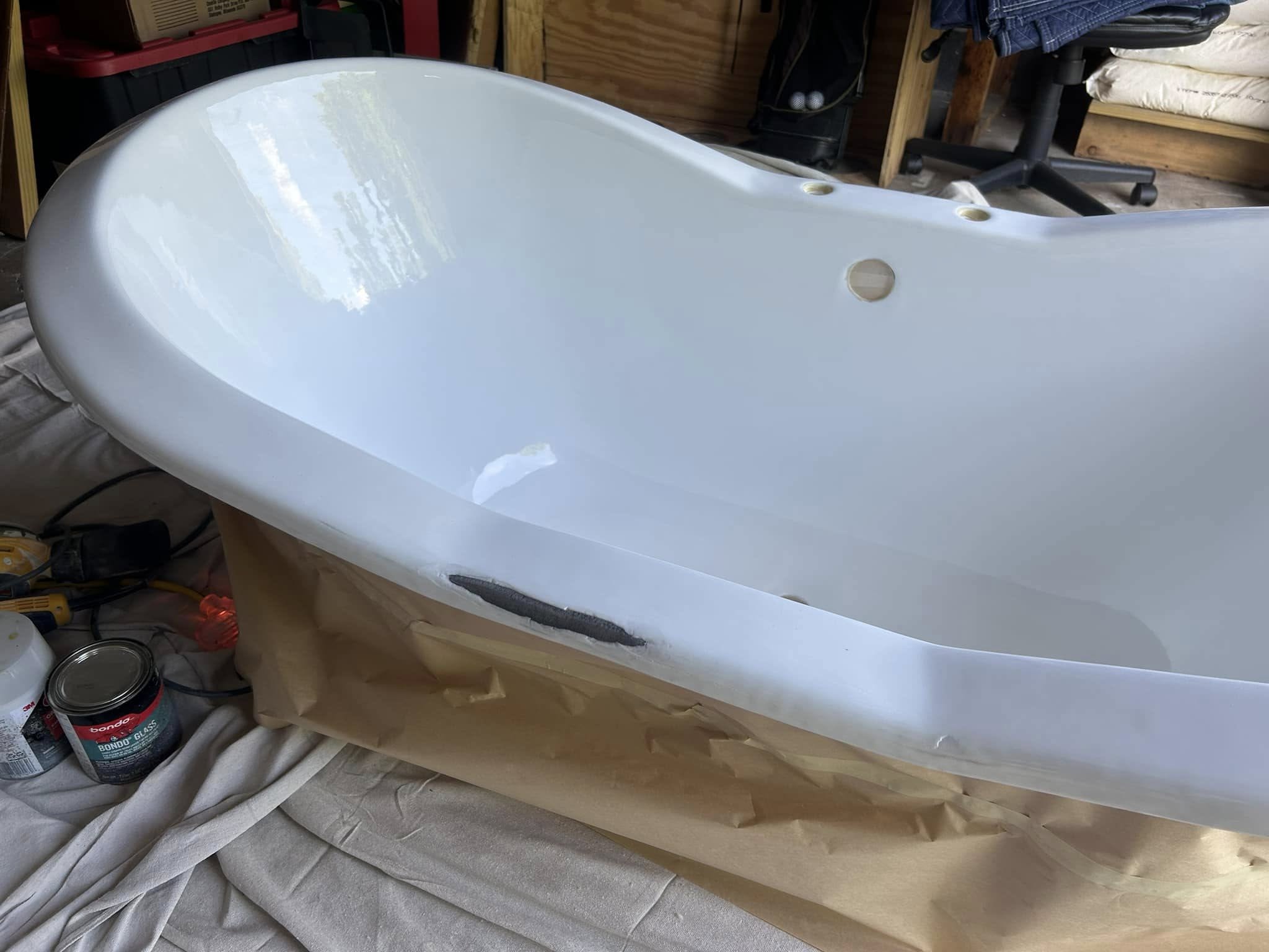 Porcelain damage before repair